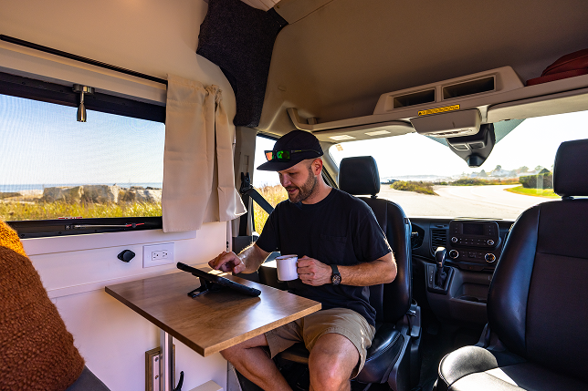 Glamp Mobile GM2 campervan ready for an Upper Valley road trip from Plainfield, New Hampshire